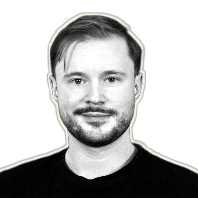 Julius Witczak, Schwarzweiß-Passbild mit Schnittkante